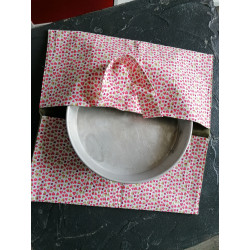 Sac porte tarte en tissu