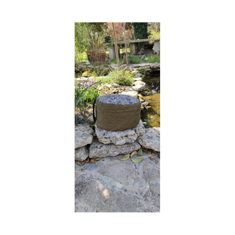 Coussin de médiation rond fait main