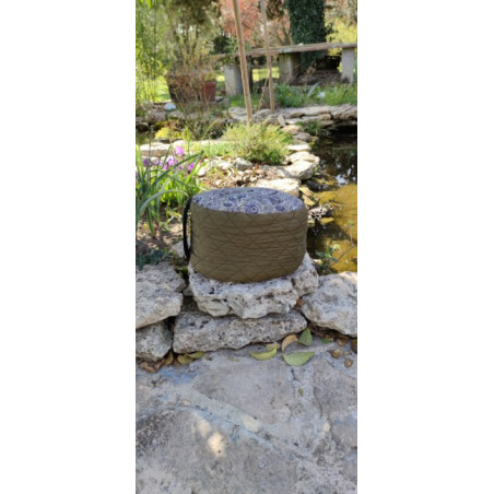 Coussin de médiation rond fait main