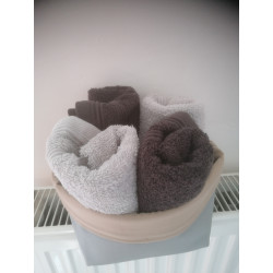 Corbeille en tissu avec 4 essuies mains