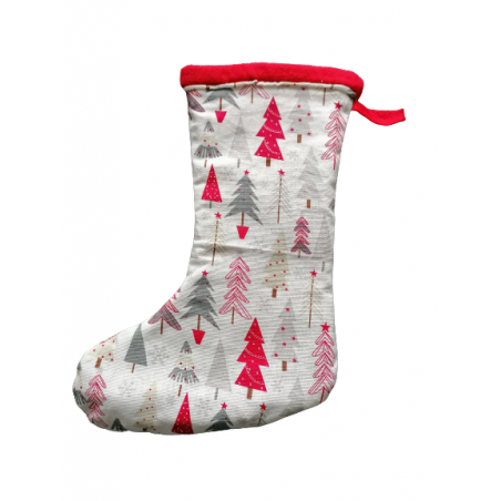 Bottes de noël en tissu