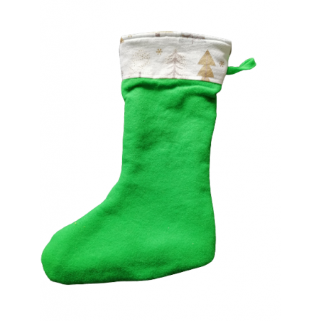 Botte de noël en tissu