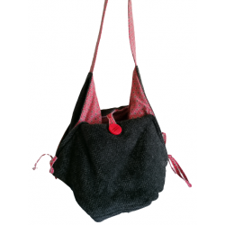 Sac carré d'occaz en tissu, artisanal