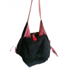 Sac carré d'occaz en tissu, artisanal