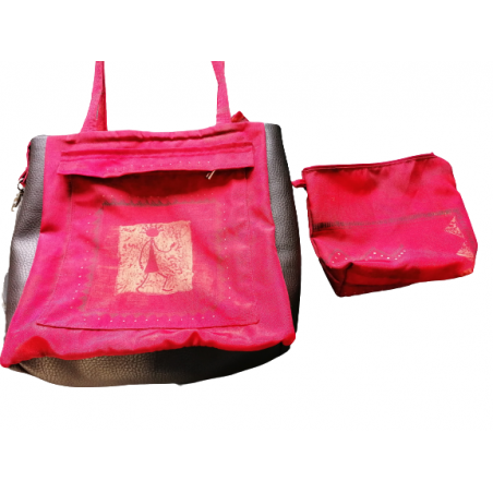 Sac rouge d'occaz avec sa pochette