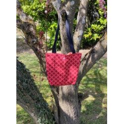 Sac tote bag couleur rouge