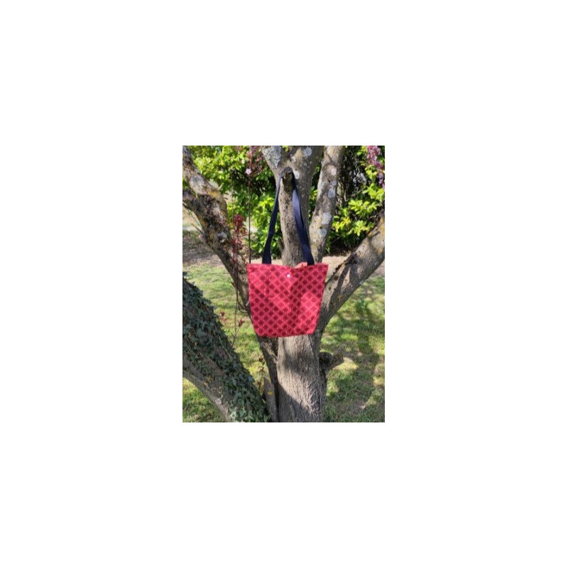 Sac tote bag couleur rouge