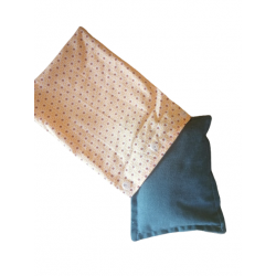 Bouillotte sèche écologique avec sa housse lavable avec des graines de lins