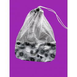 Sac à vrac / filet de lavage gris-blanc