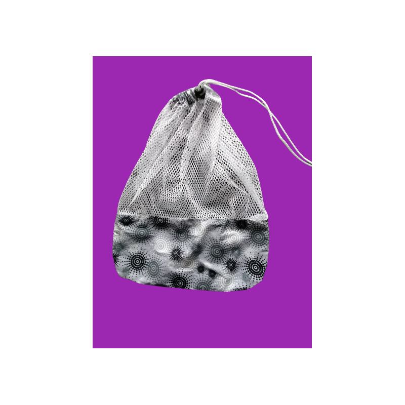 Sac à vrac / filet de lavage gris-blanc Sac à vrac / filet de lavage gris-blanc