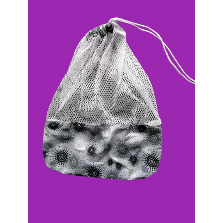 Sac à vrac / filet de lavage gris-blanc