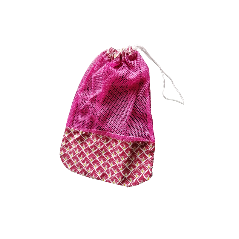 Sac à vrac / filet de lavage rose-rouge Sac à vrac / filet de lavage rose-rouge