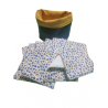 Panière avec 10 lingettes lavables et réutilisables