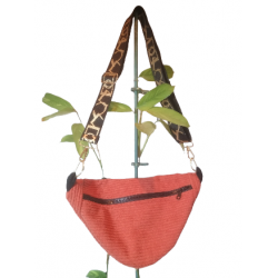 Sac banane en velours côtelé
