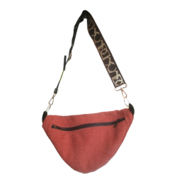 Sac banane en velours côtelé