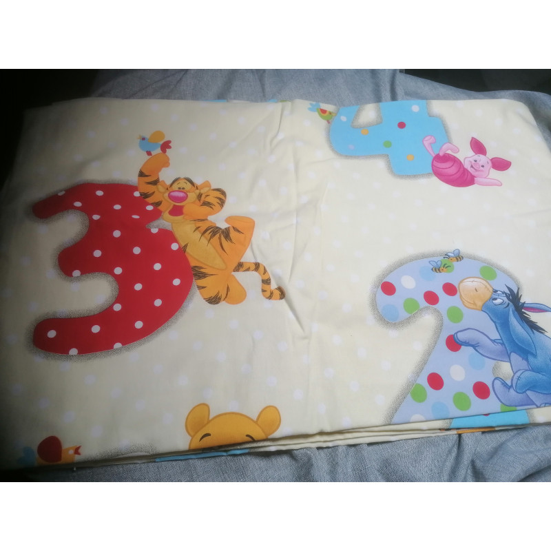 Occasion 2 rideaux + 1 bandoulière assortie Winnie l'ourson et ses amis