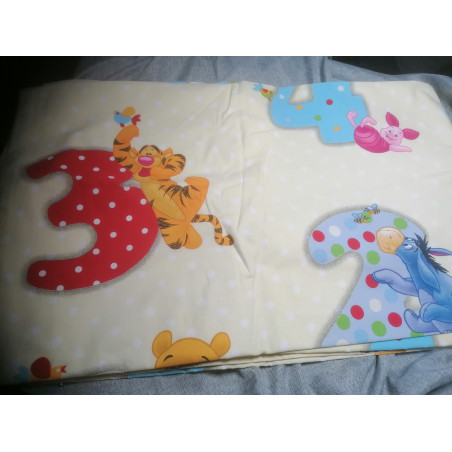 Occasion 2 rideaux + 1 bandoulière assortie Winnie l'ourson et ses amis