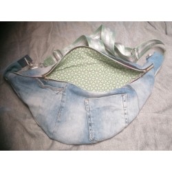 Sac banane XXL en jeans recyclé