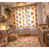 2 rideaux d'occasions + 1 banderole décorative assortie Winnie l'ourson et ses amis