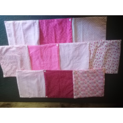 Essuies tout ou serviettes couleur rose